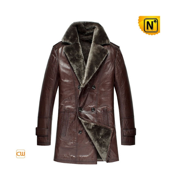 Hip Length Sheepskin Coat Mens CW868815