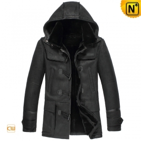 Hooded Shearling Jacket for Men CW851315