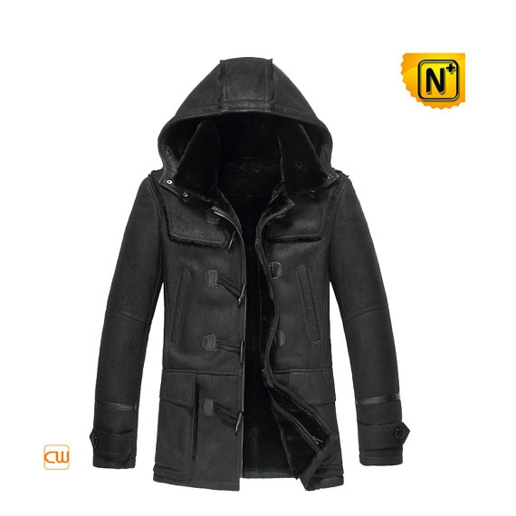 Hooded Sheepskin Coat Jacket with Hood CW851315
