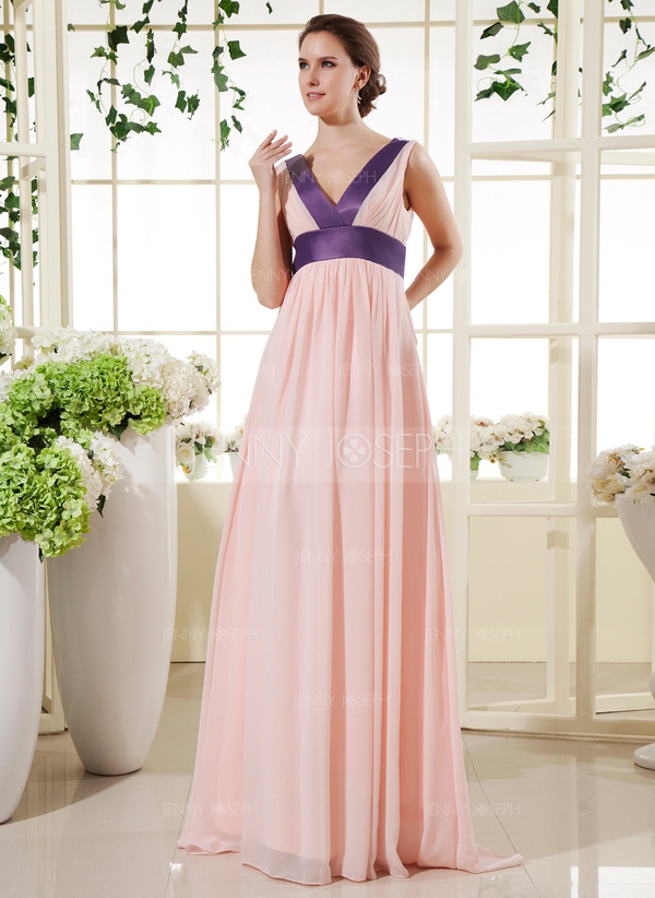 http://it.jennyjoseph.com/Impero-Scollatura-A-V-Te-Lunghezza-Chiffona-Charmeuse-Abito-Festivi-Con-Fu