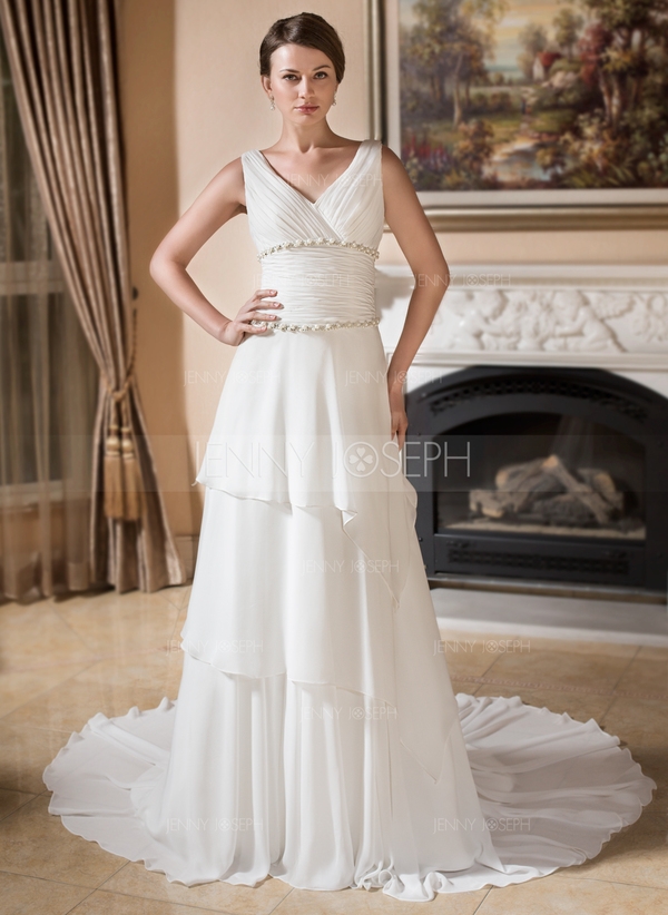 http://ru.jennyjoseph.com/A-Line-Princess-V-Neck-Floor-Length-Taffeta-Organza-Wedding-Dress-With-Ruf