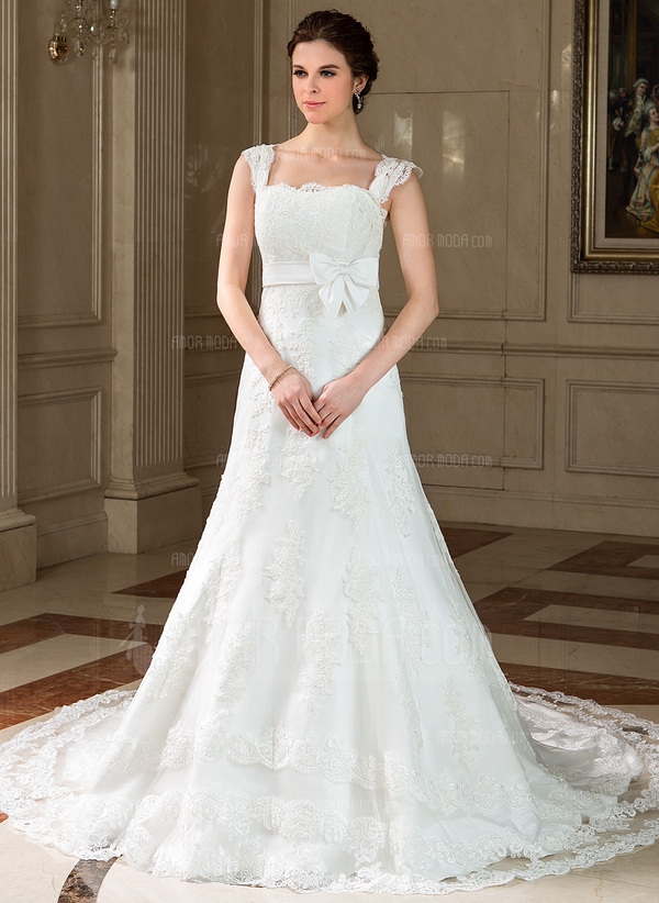http://www.amormoda.es/Corte-A-Princesa-Escote-Cuadrado-Cola-Capilla-Saten-Tul-Vestido-De-Novia-Con-