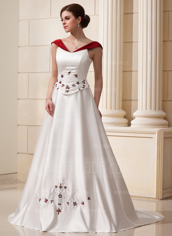 http://www.amormoda.es/Corte-A-Princesa-Hombros-Caidos-Cola-Capilla-Saten-Vestido-De-Novia-Con-Borda
