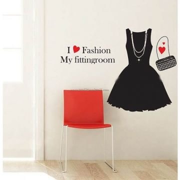 I Love Fashion My Fitting Room Wall Decals