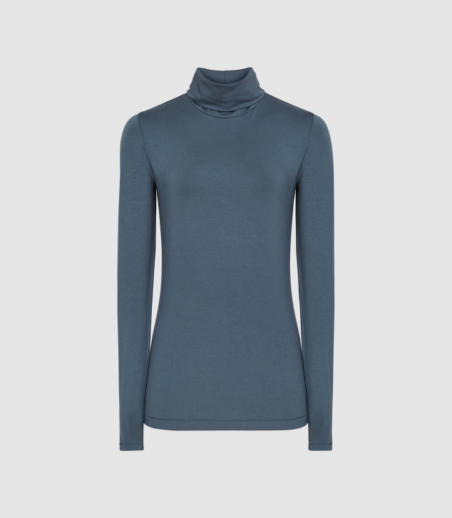Jersey Rollneck Top - Image 3
