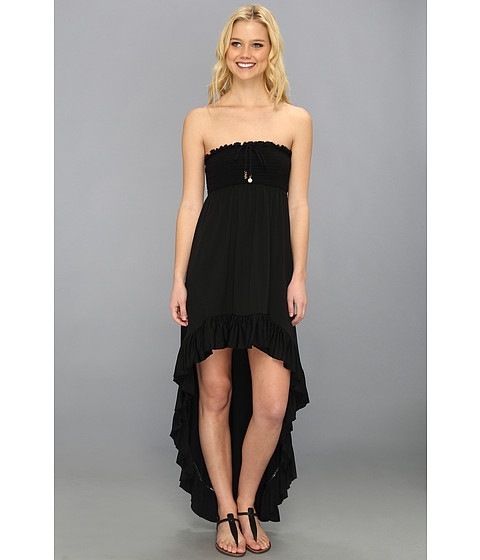 Juicy Couture Bow Chic Smocked High-Low Hem Cover Up Dress