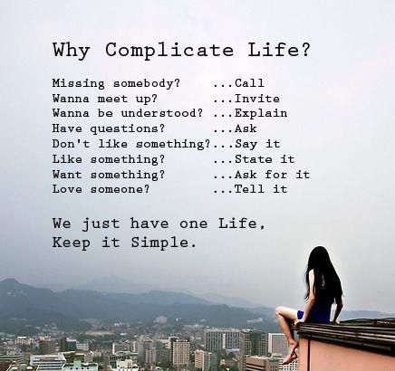 Keep it simple!