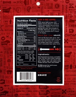Krave - garlic chili pepper gourmet beef jerky - Image 2