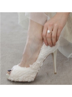 Lace High Platform Stiletto Heel Shoes With Paillette(10798869) - Image 2