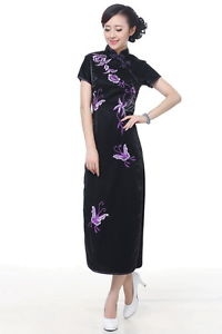 Ladies Traditional Chinese Cheongsam long dress