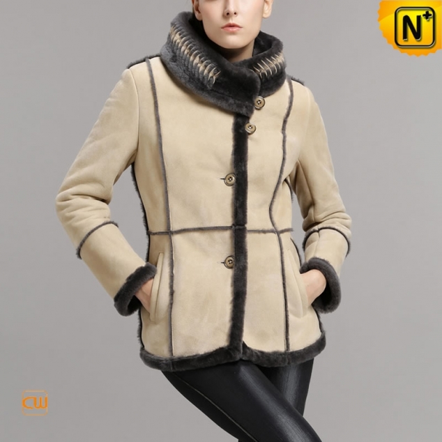 Ladies Winter Merino Shearling Jacket CW640257