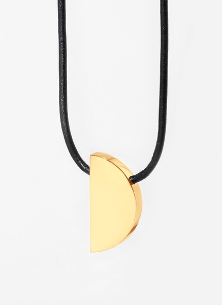 Large Semi-Medallion Necklace