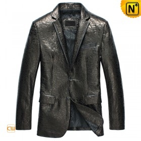 Las Vegas Mens Shiny Leather Blazer Jackets CW850816