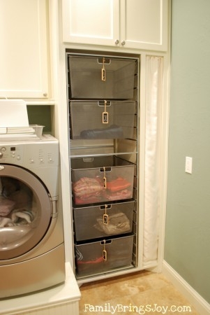 Laundry room organization