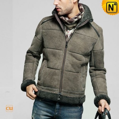 Leather Sheepskin Shearling Jacket CW860237
