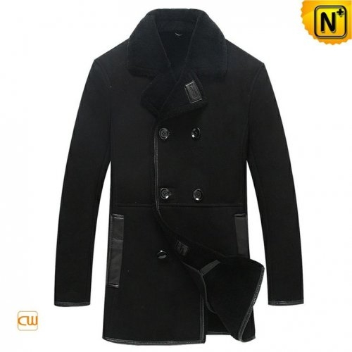 Leather Sheepskin Winter Coat for Men CW877056