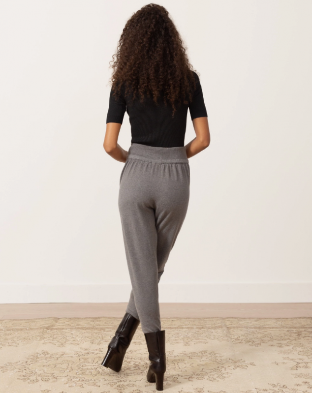 Leslie Tie-Front Knit Sweatpants - Image 2