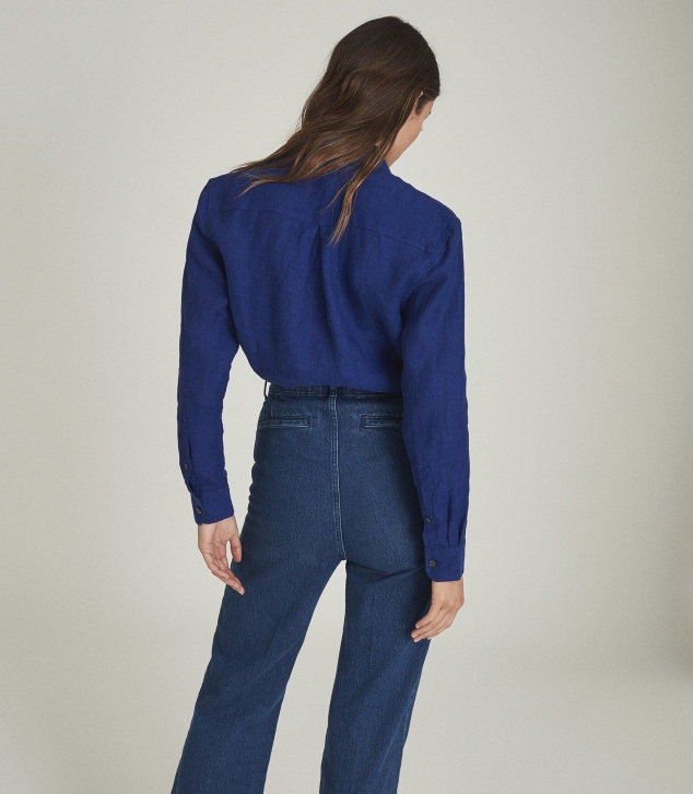 Linen Relax Fit Shirt - Image 2