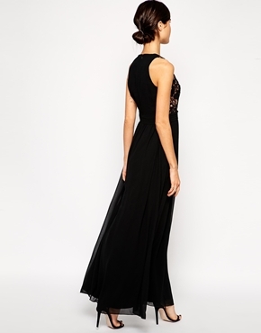 Little Mistress Maxi Dress With Sequin Bodice - Image 2
