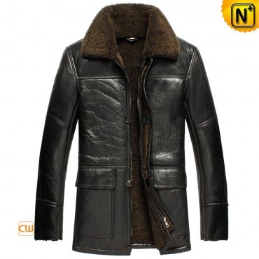 London Mens Lamb Fur Lined Coat CW865111
