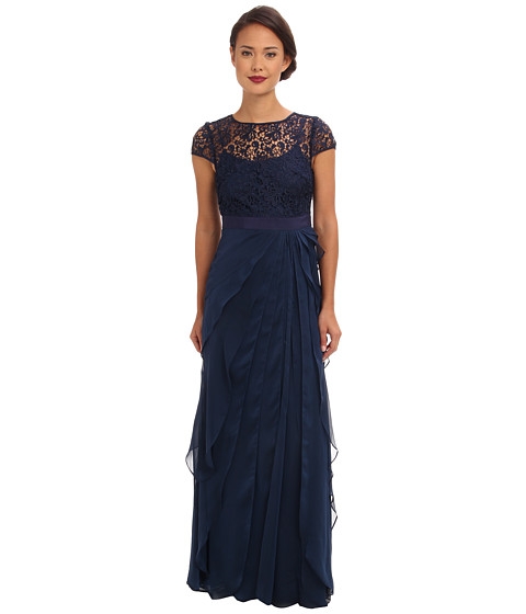 London Times Blouson Maxi Dress