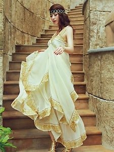 Long Formal Evening Party Gown Lace sequin Bridesmaid Cocktail Prom Dress Skirt