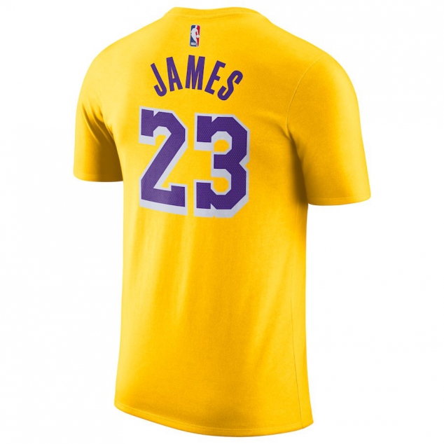 Los Angeles Lakers LeBron James Nike NBA Men's Icon Player T-shirt - Image 3