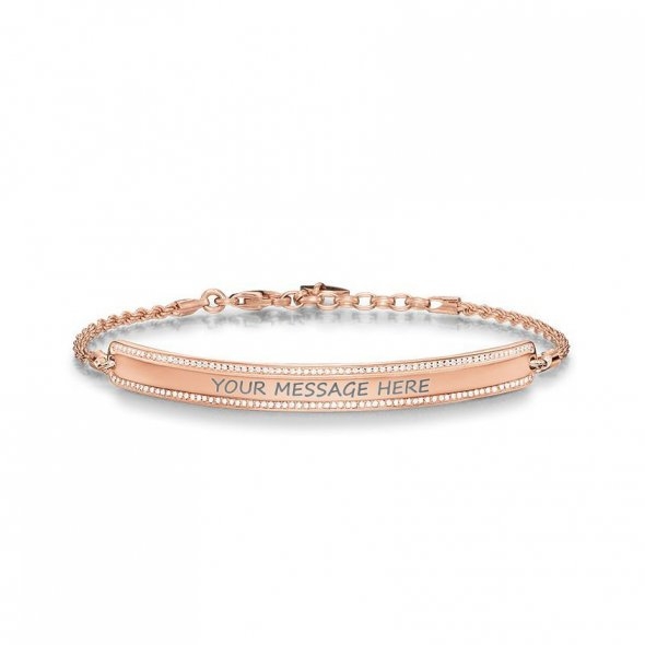 Love Bridge 18ct Rose Gold Plated CZ Bracelet by Thomas Sabo 