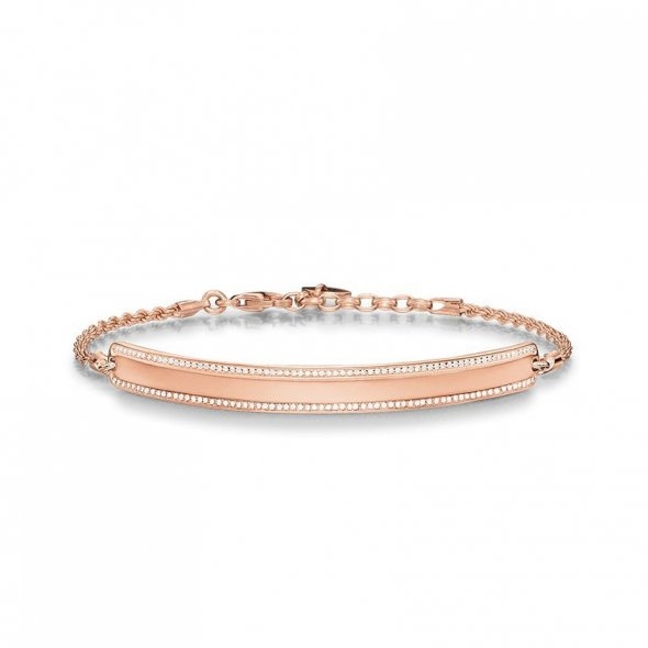 Love Bridge 18ct Rose Gold Plated CZ Bracelet by Thomas Sabo  - Image 2