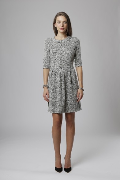 LUDLOW DRESS - BLACK/WHITE