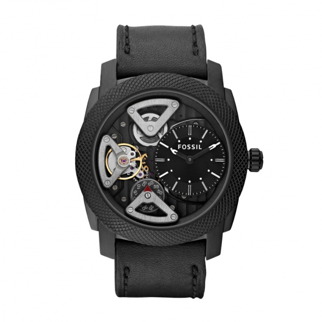 Machine Twist Leather Watch
