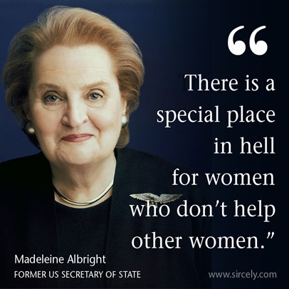 Image result for madeleine albright women hell hillary meme