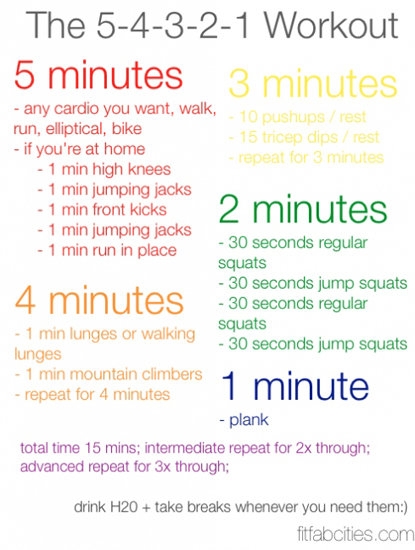 5-4-3-2-1 Workout