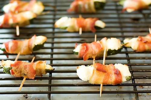 Bacon wrapped jalapenos