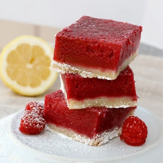 Raspberry and lemon bars 