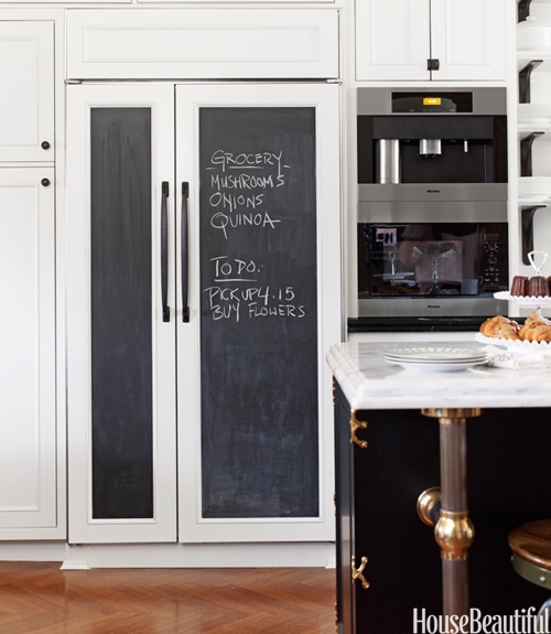 Chalkboard Refrigerator Door