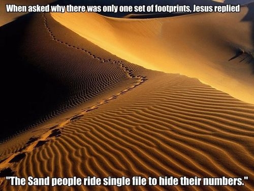 jesus and sandpeople