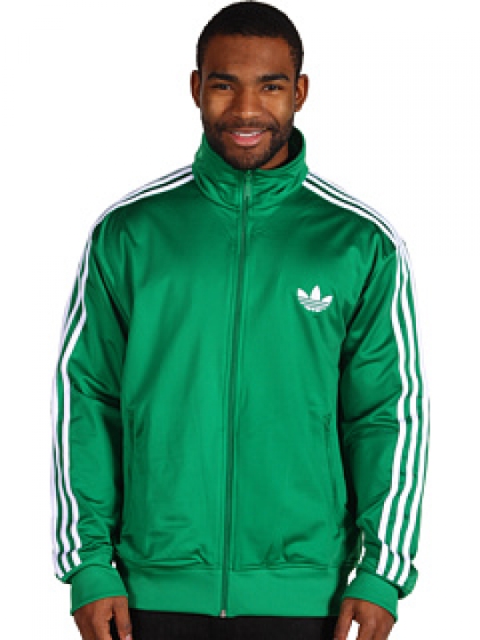 Adidas green best sale firebird track jacket