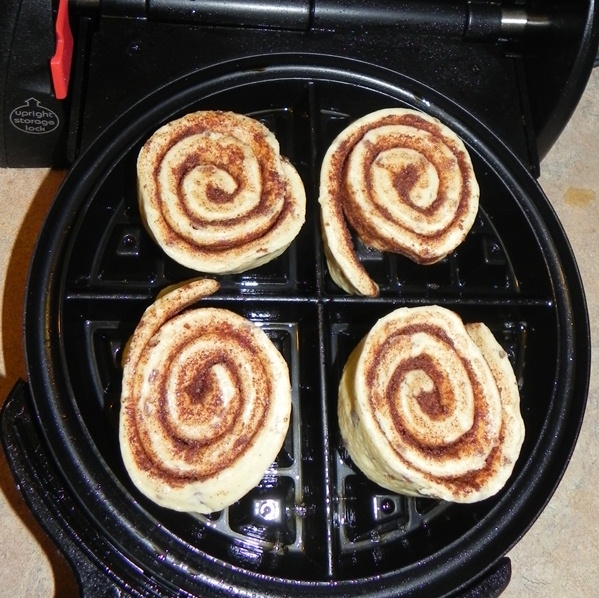 Waffled Cinnamon Rolls