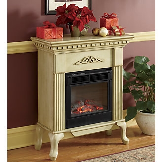 Ivory Queen Anne Electric Fireplace Favething Com