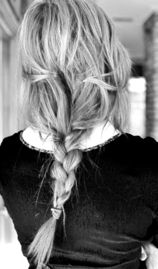 Messy and loose hair braid
