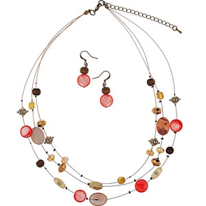 wire and bead necklace