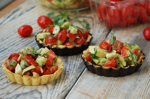 Tomato Avocado Tarts