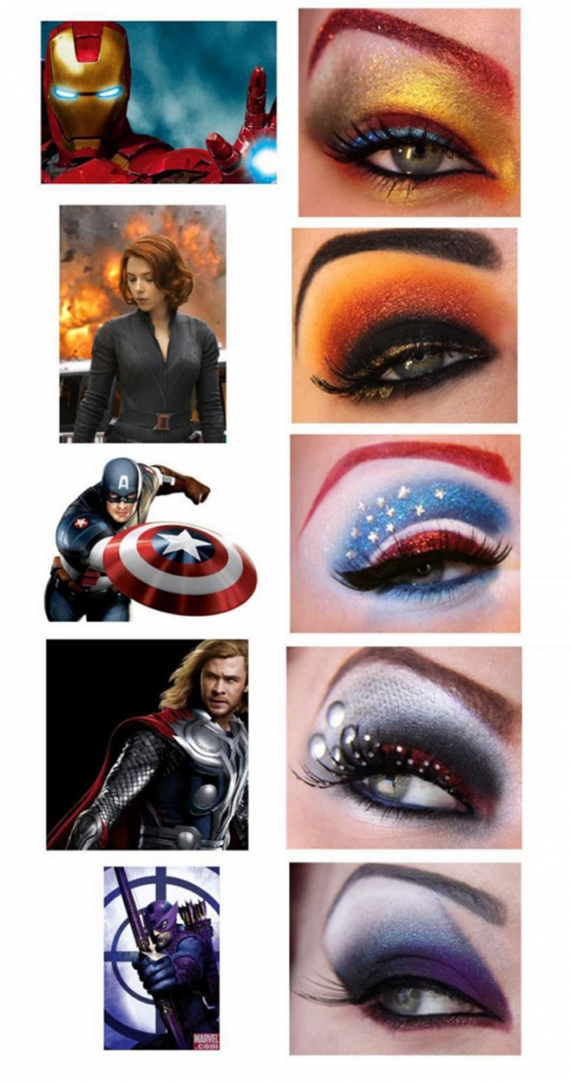superhero inspired eye makeup - FaveThing.com
