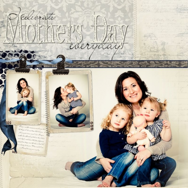 Mother's Day Scrapbook Page
