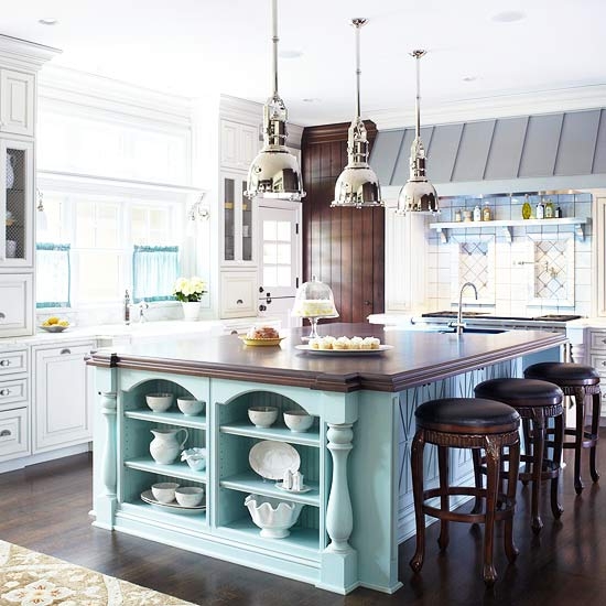Kitchen Island - large and colorful