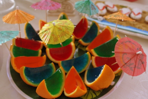 Orange Peel Jello Shots