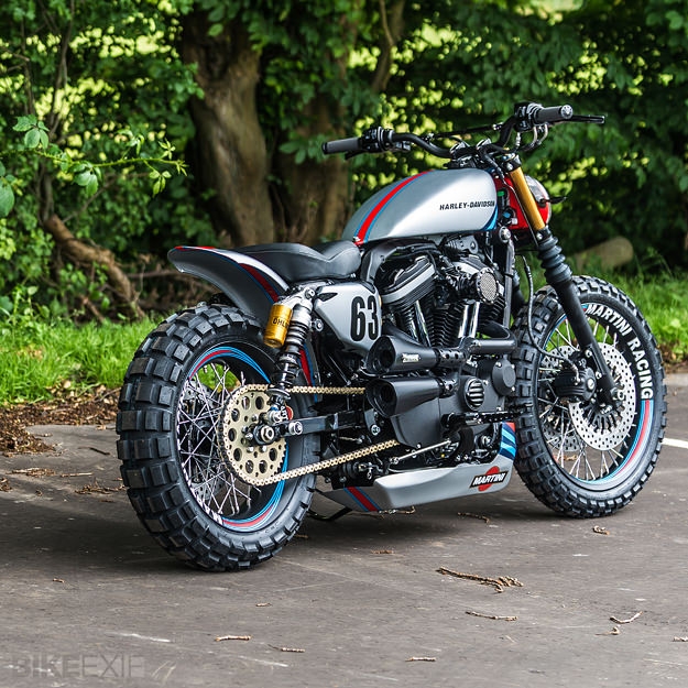 Martini Harley XL883R by Shaw Speed & Custom
