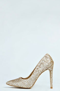 Mel Glitter Court Heels