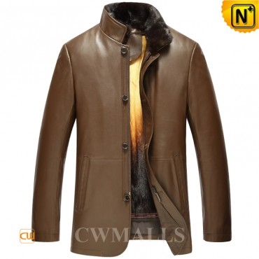 Men Lambskin Mink Fur Jacket CW857338 - cwmalls.com